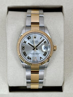 NEW 2026 Rolex Datejust 31mm 278273 Two-Tone Oyster Silver Diamond Dial