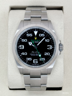 2025 Rolex Air-King 40mm 126900 Stainless Steel Black Dial