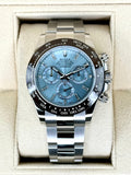 2023 Rolex Daytona 40mm 116506 Platinum Ice Blue Diamond Dial