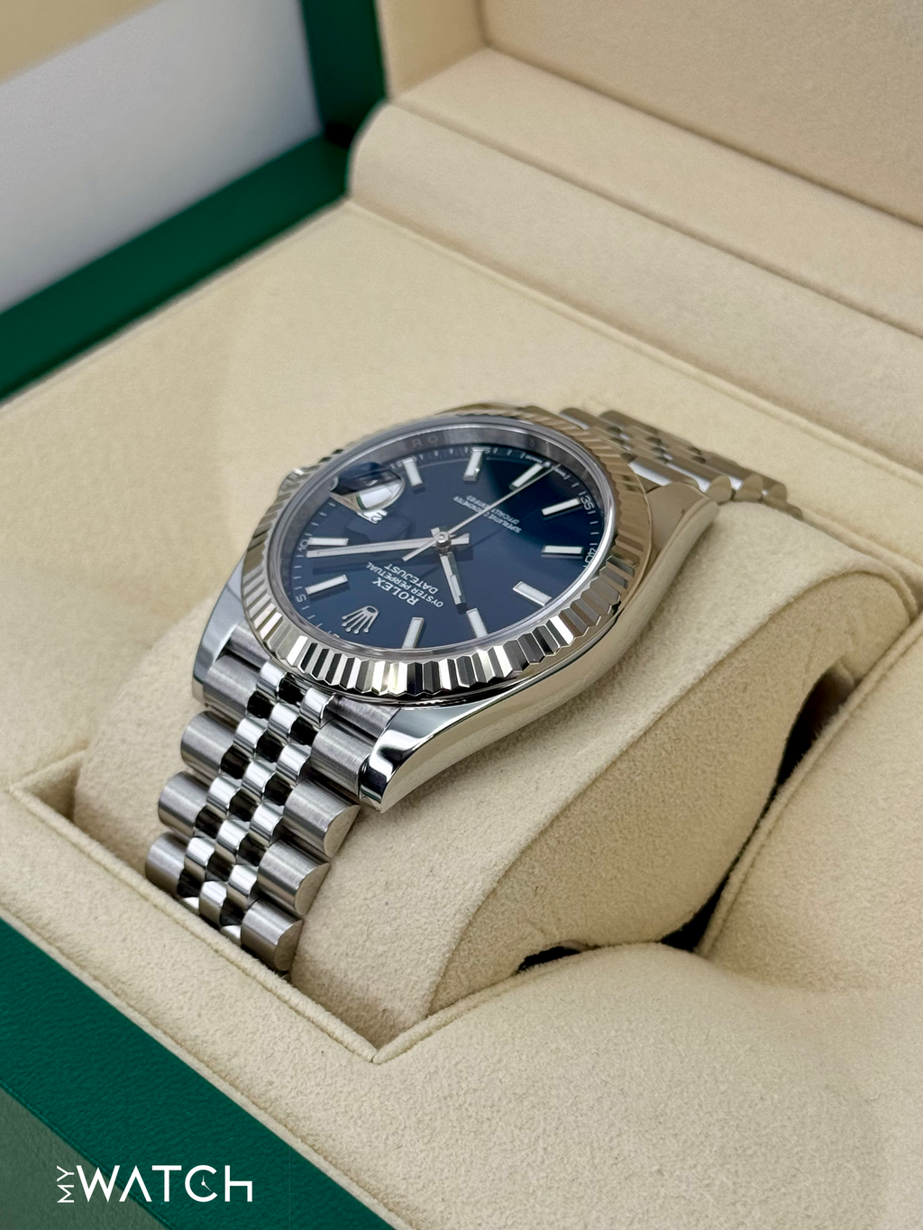 2022 Rolex Datejust 41mm 126334 Stainless Steel Jubilee Blue Dial