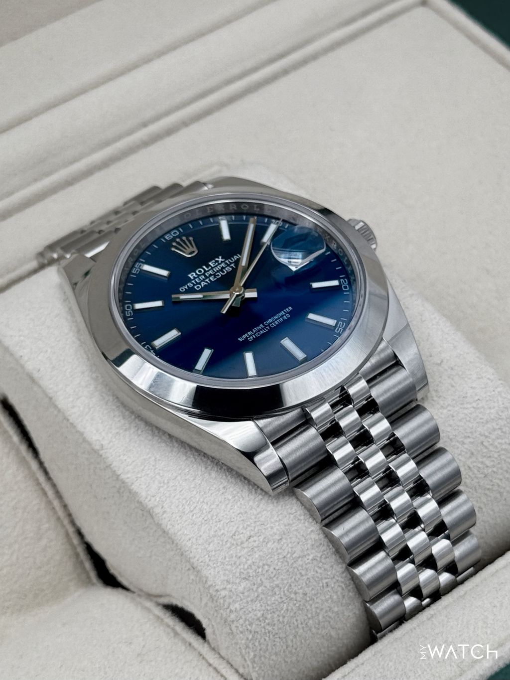 NEW 2023 Rolex Datejust 41mm 126300 Stainless Steel Jubilee Blue Dial
