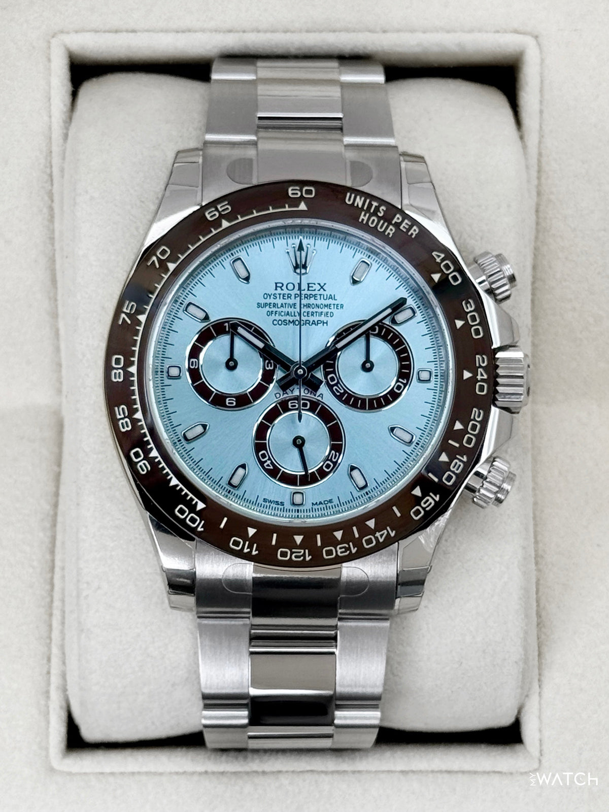 NEW 2016 Rolex Daytona 40mm 116506 Platinum Ice Blue Dial (STICKERED)