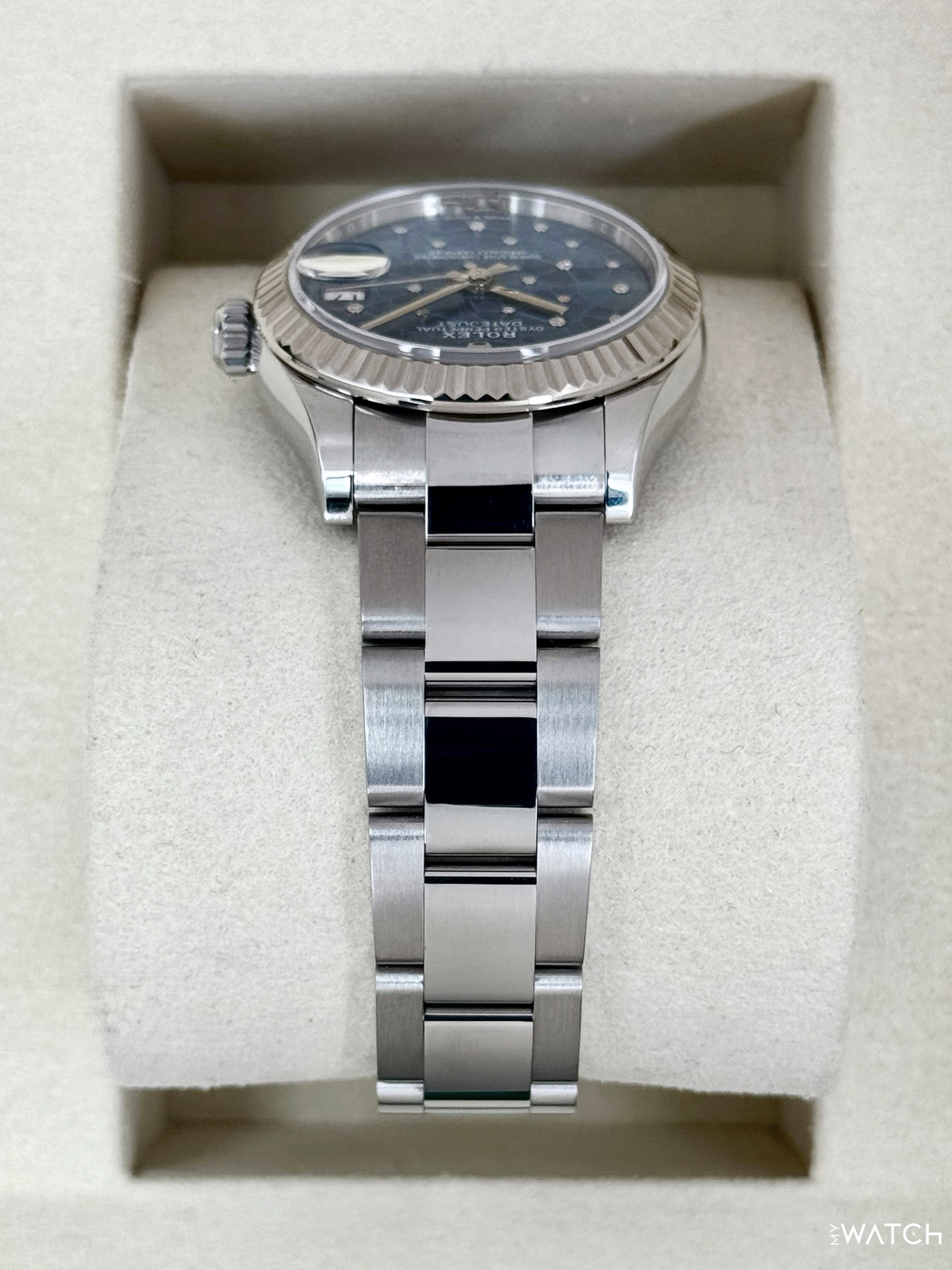 2025 Rolex Lady Datejust 31mm 278274 Stainless Steel Oyster Azzuro Blue Floral Dial