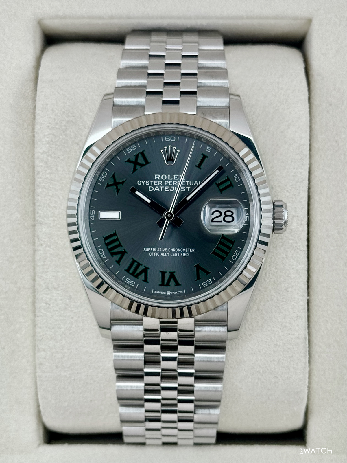 2025 Rolex Datejust 36mm 126234 Jubilee Wimbledon Dial