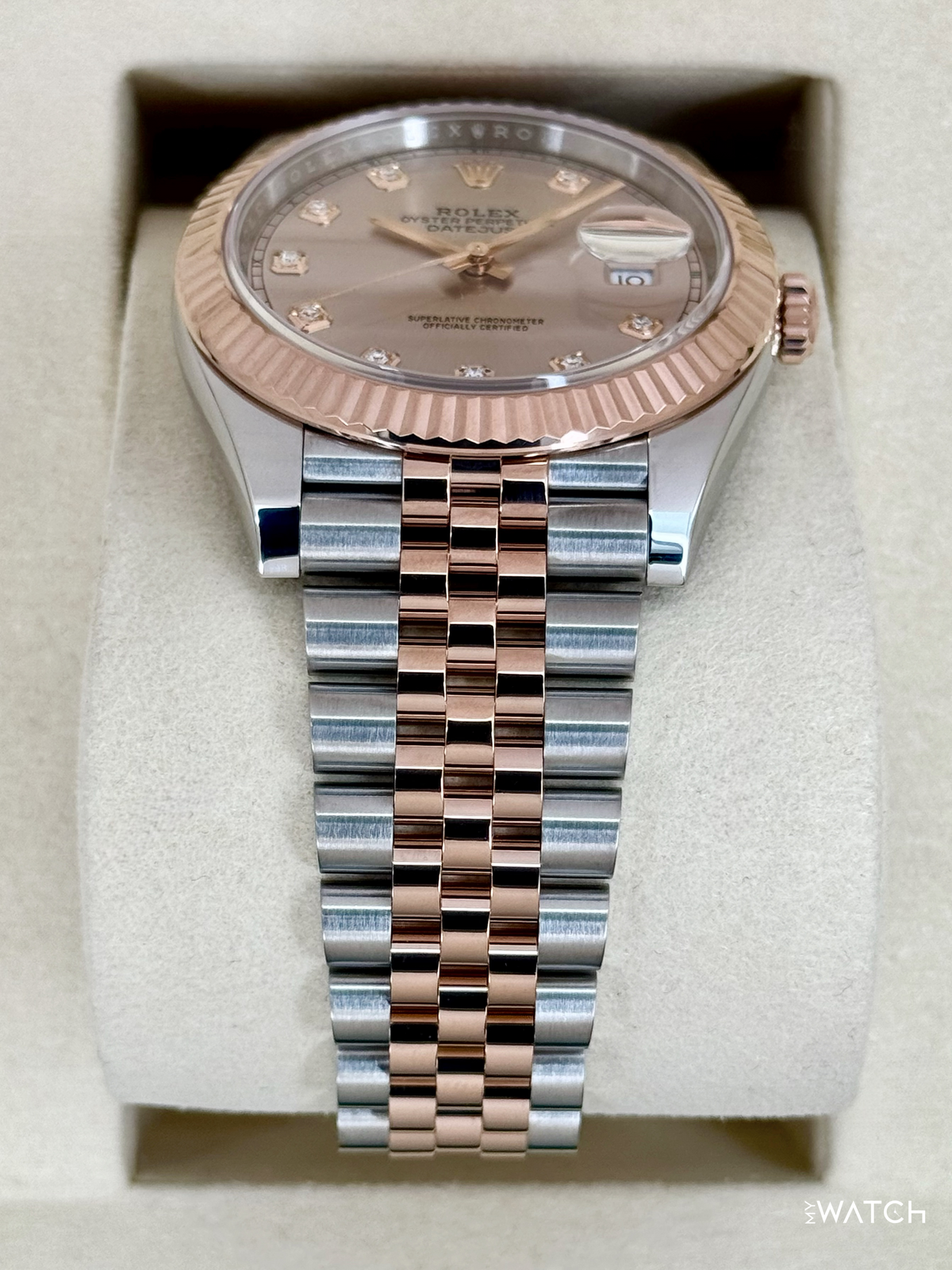 2025 Rolex Datejust 41mm 126331 Two-Tone Jubilee Sundust Diamond Dial