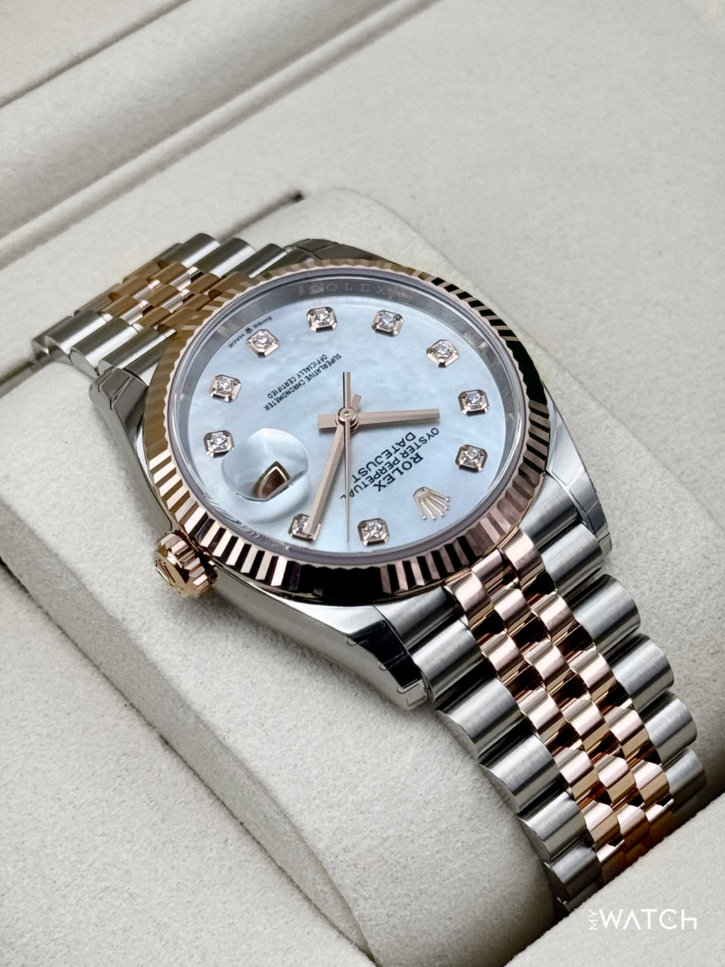 NEW 2026 Rolex Datejust 36mm 126231 Two-Tone MOP Diamond Dial (STICKERED)