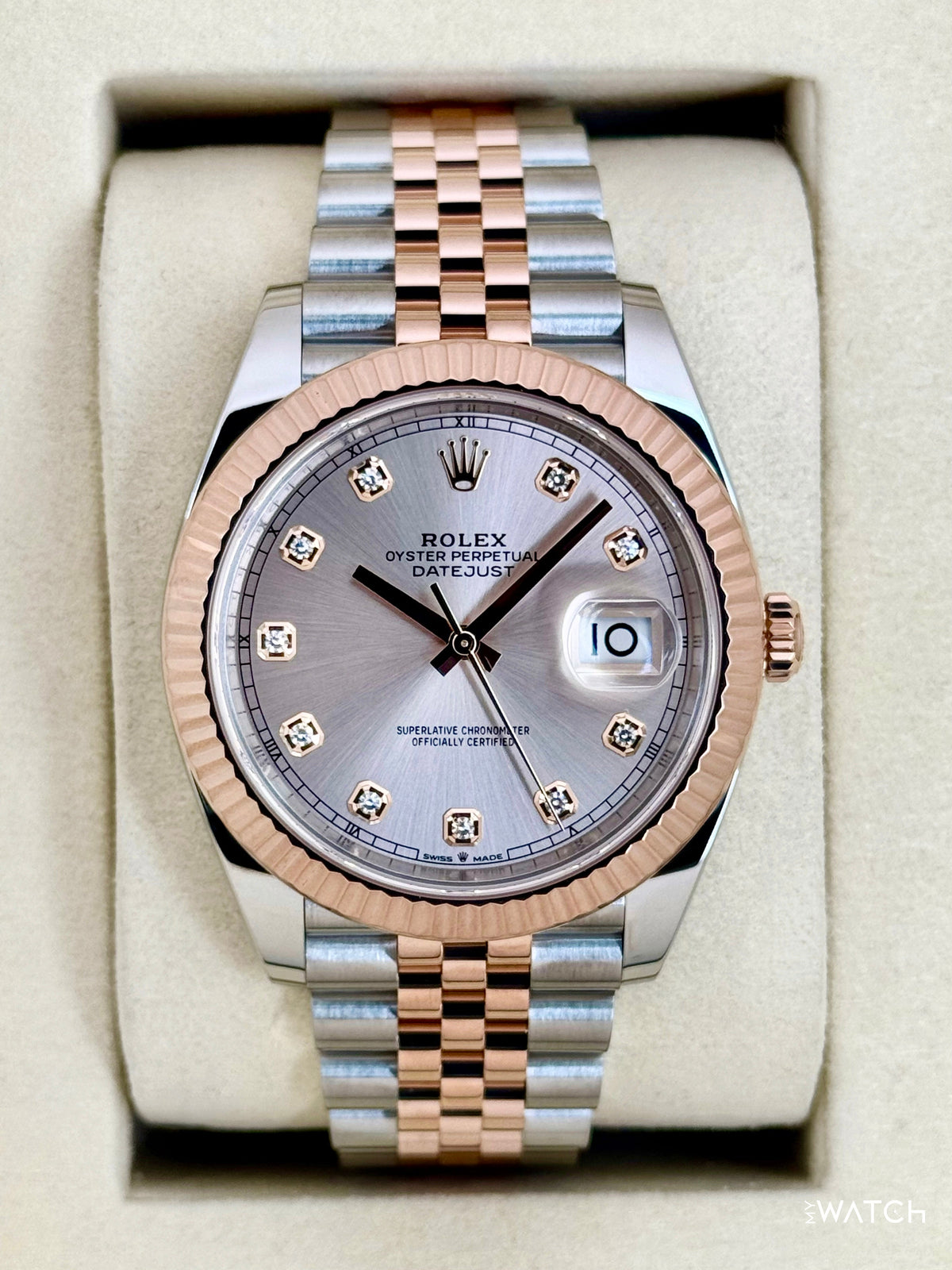 2025 Rolex Datejust 41mm 126331 Two-Tone Jubilee Sundust Diamond Dial