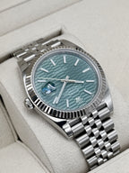 2024 Rolex Datejust 41mm 126334 Stainless Steel Jubilee Green Motif Dial