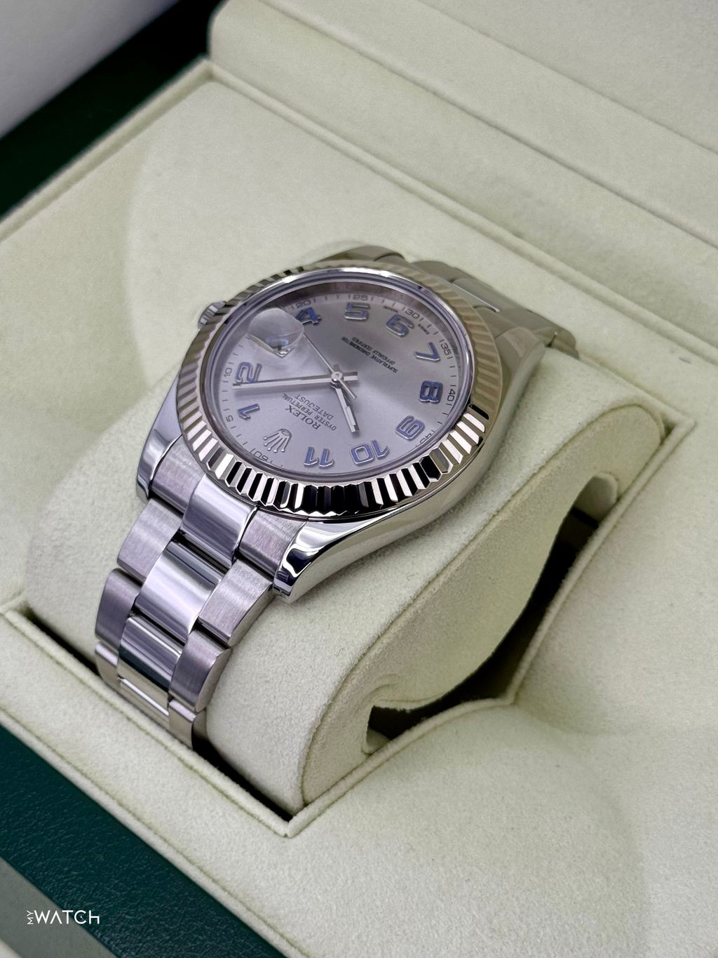2017 Rolex Datejust II 41mm 116334 Stainless Steel Oyster Silver Numerical Dial