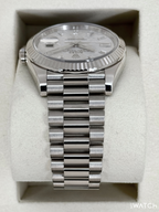 NEW 2026 Rolex Day-Date 40mm 228239 Presidential White Gold Meteorite Diamond Dial