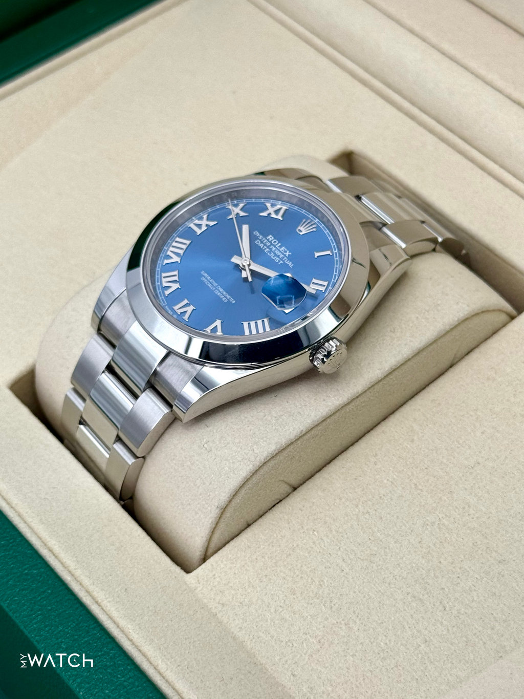 NEW 2025 Rolex Datejust 41mm 126300 Oyster Blue Roman Numeral Dial