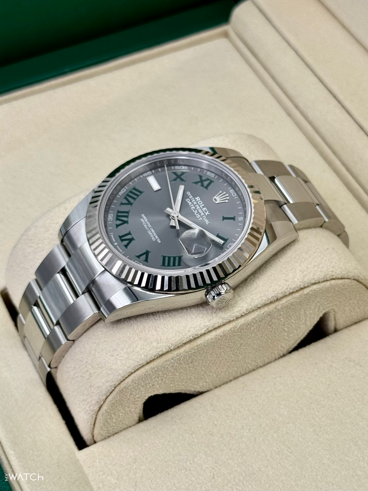 NEW 2026 Rolex Datejust 41mm 126334 Stainless Steel Oyster Wimbledon Dial