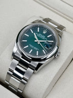 2026 Rolex Datejust 36mm 126200 Stainless Steel Oyster Green Ombre Dial