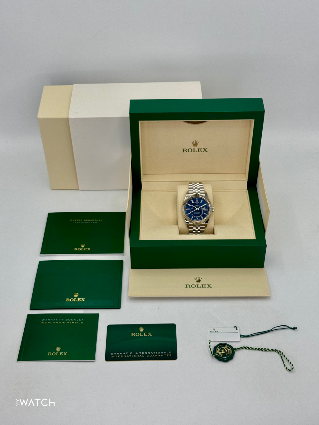 2022 Rolex Sky-Dweller 42mm 326934 Jubilee Blue Dial
