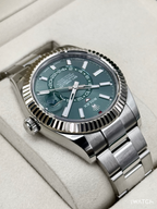 2025 Rolex Sky-Dweller 42mm 336934 Stainless Steel Oyster Green Dial