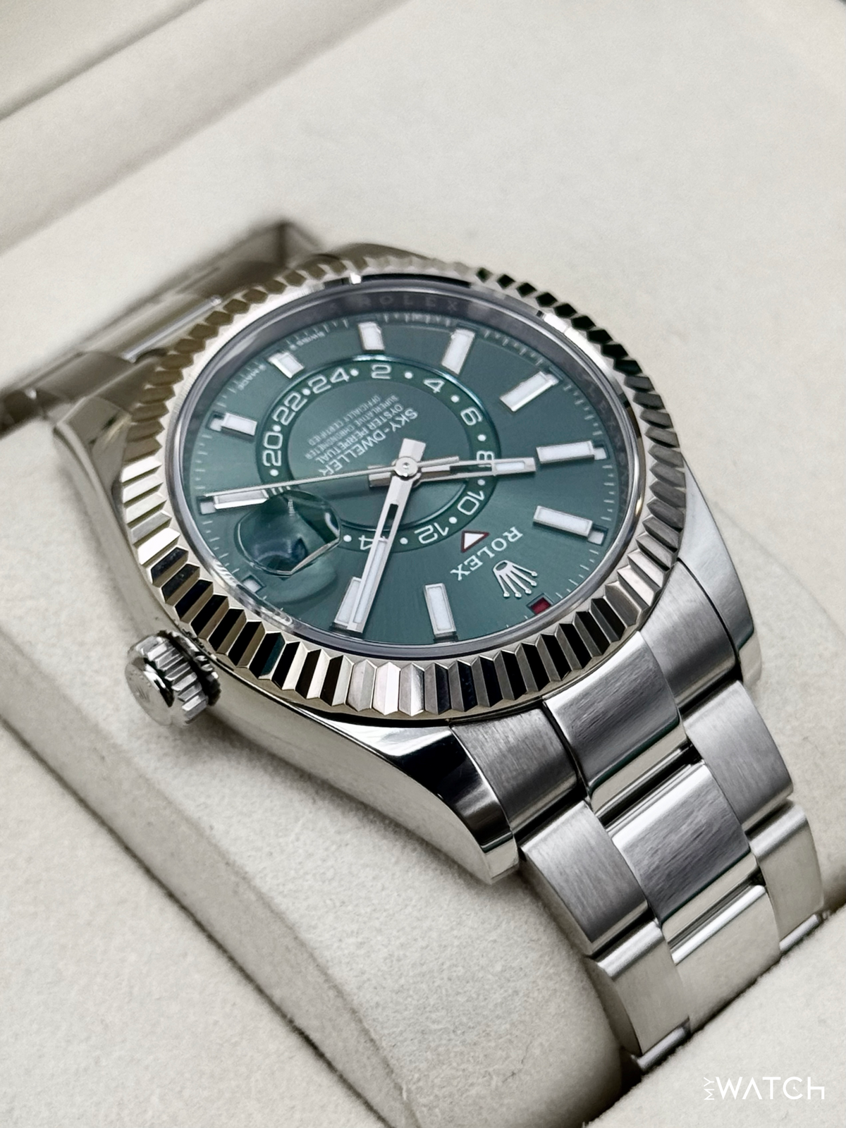 2025 Rolex Sky-Dweller 42mm 336934 Oyster Green Dial