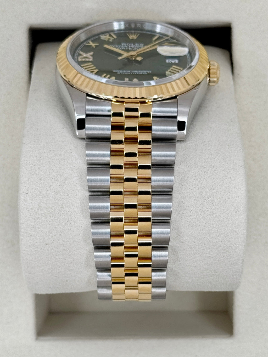 NEW 2026 Rolex Datejust 36mm 126233 Two-Tone Jubilee Green Diamond Dial