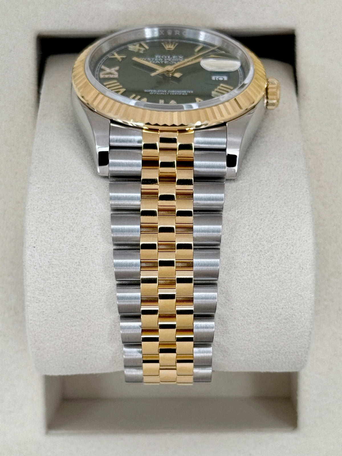 NEW 2026 Rolex Datejust 36mm 126233 Two-Tone Jubilee Green Diamond Dial