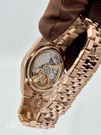 2025 Rolex Land-Dweller 36mm 127235 Rose Gold Flat Jubilee White Dial