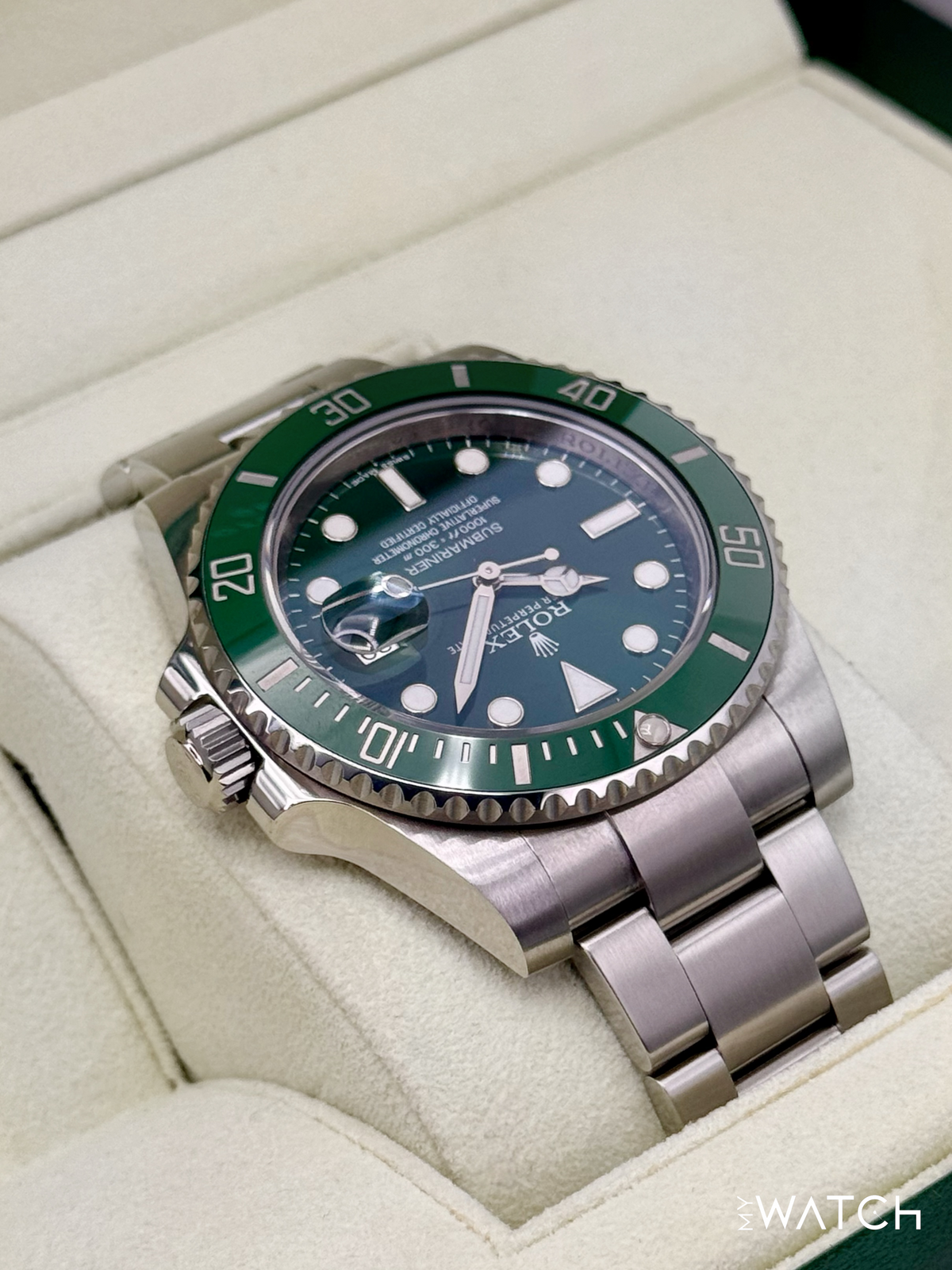 2015 Rolex Submariner “Hulk” 40mm 116610LV Green Dial