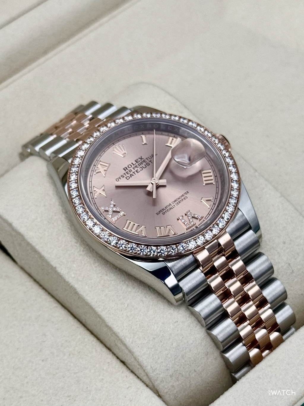 2025 Rolex Datejust 36mm 126281RBR Two-Tone Jubilee Pink Diamond Dial