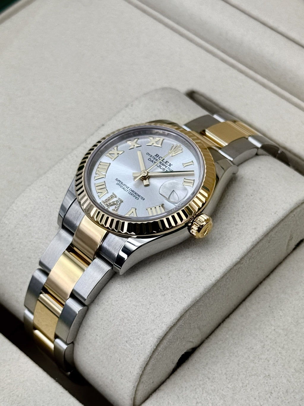 NEW 2026 Rolex Datejust 31mm 278273 Two-Tone Oyster Silver Diamond Dial