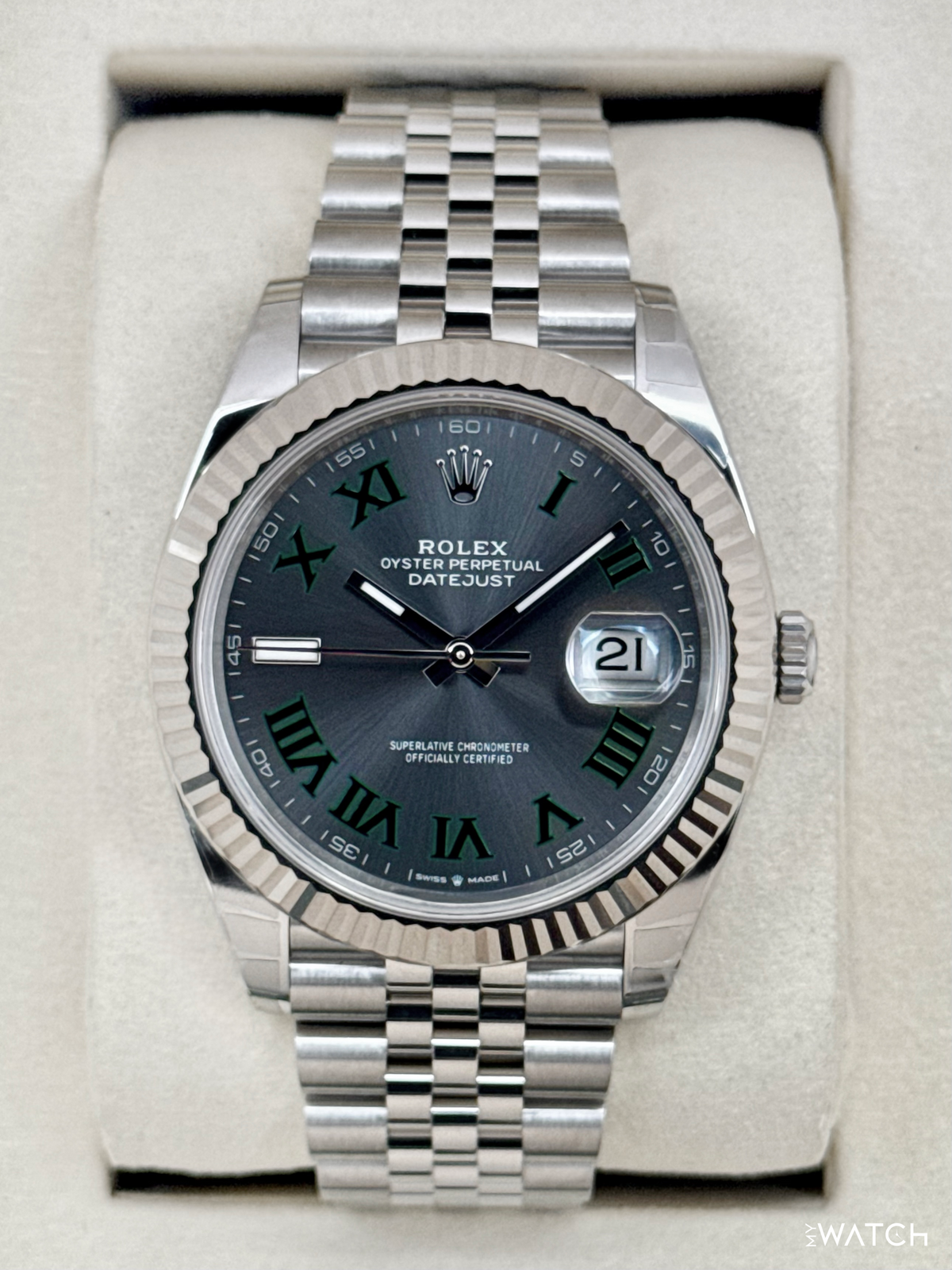 NEW 2025 Rolex Datejust 41mm 126334 Jubilee Wimbledon Dial (STICKERED)