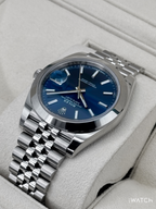 NEW 2023 Rolex Datejust 41mm 126300 Stainless Steel Jubilee Blue Dial