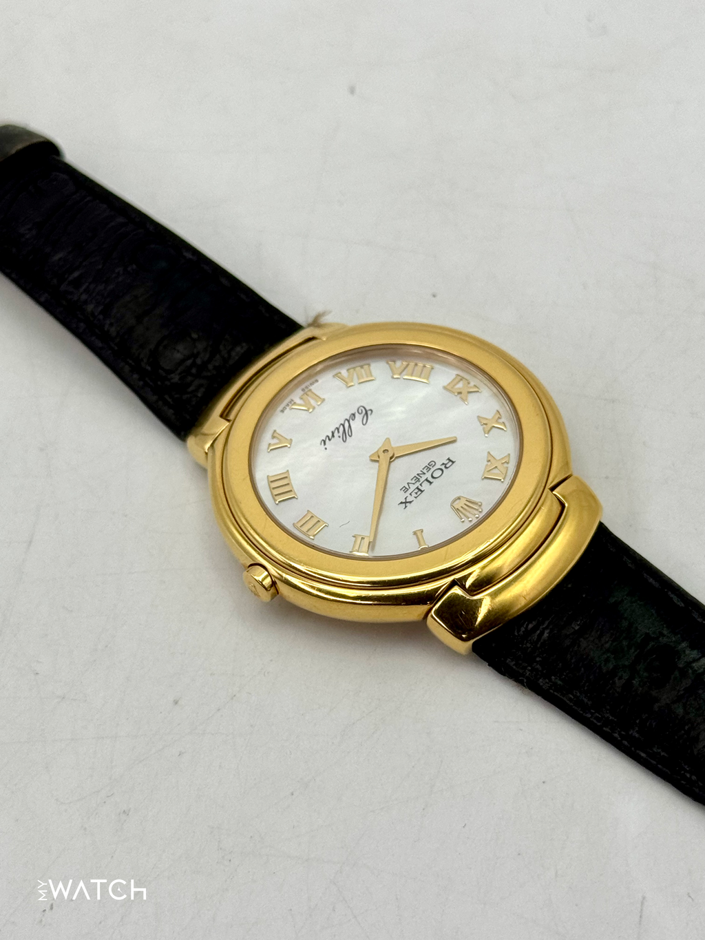 2006 Rolex Cellini 37mm 6623/8 18kt Yellow Gold Mother of Pearl Dial