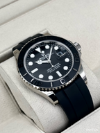 2022 Rolex Yacht-Master 42mm 226659 White Gold Oysterflex Black Dial
