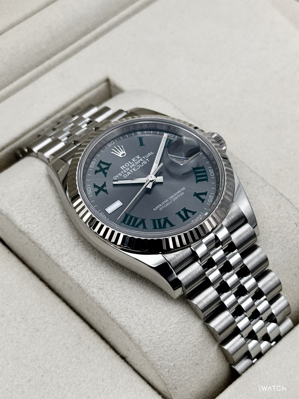 2025 Rolex Datejust 36mm 126234 Jubilee Wimbledon Dial