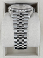 2021 Rolex Datejust 36mm 126284RBR Stainless Steel Jubilee Diamond Bezel Silver Dial