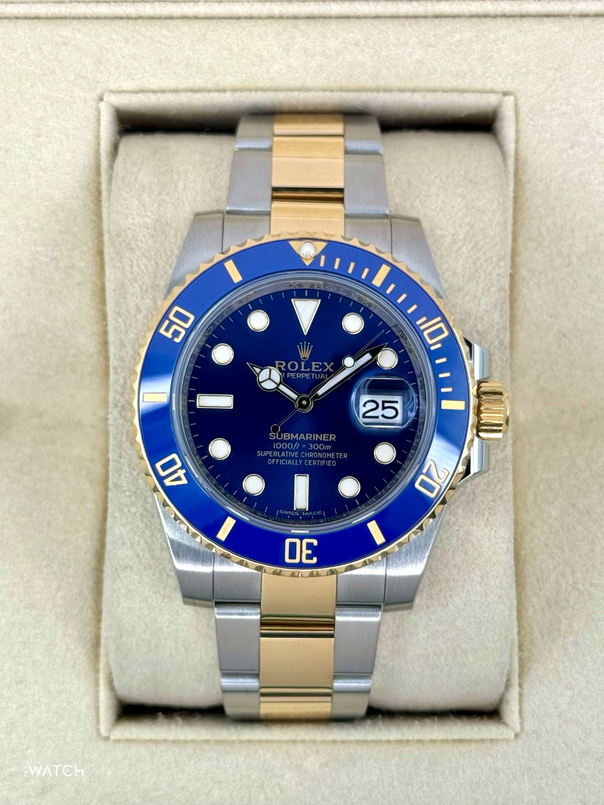 2020 Rolex Submariner "Bluesy" 40mm 116613LB Two-Tone Blue Dial