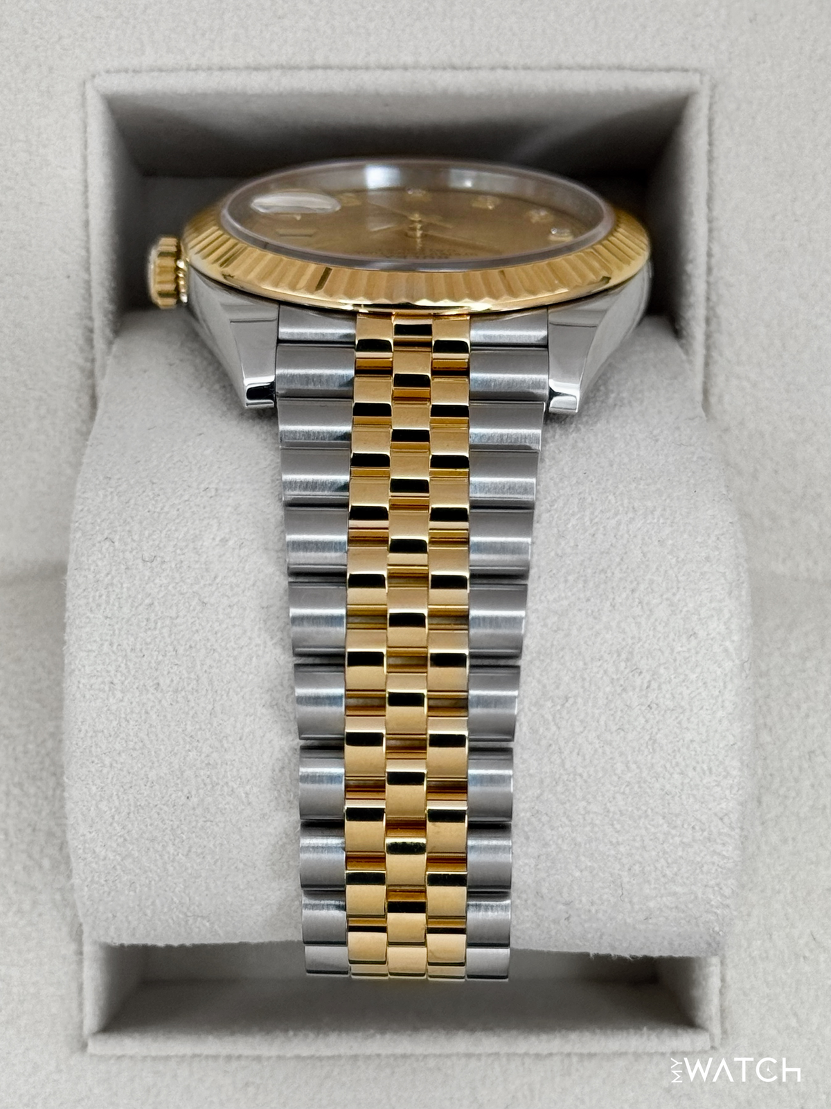 2023 Rolex Datejust 41mm 126333 Two-Tone Jubilee Champagne Diamond Dial