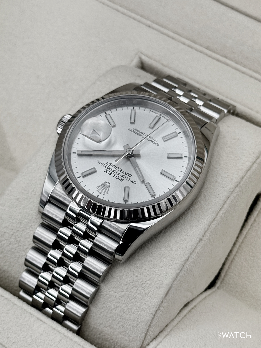 2021 Rolex Datejust 36mm 126234 Stainless Steel Jubilee Silver Dial