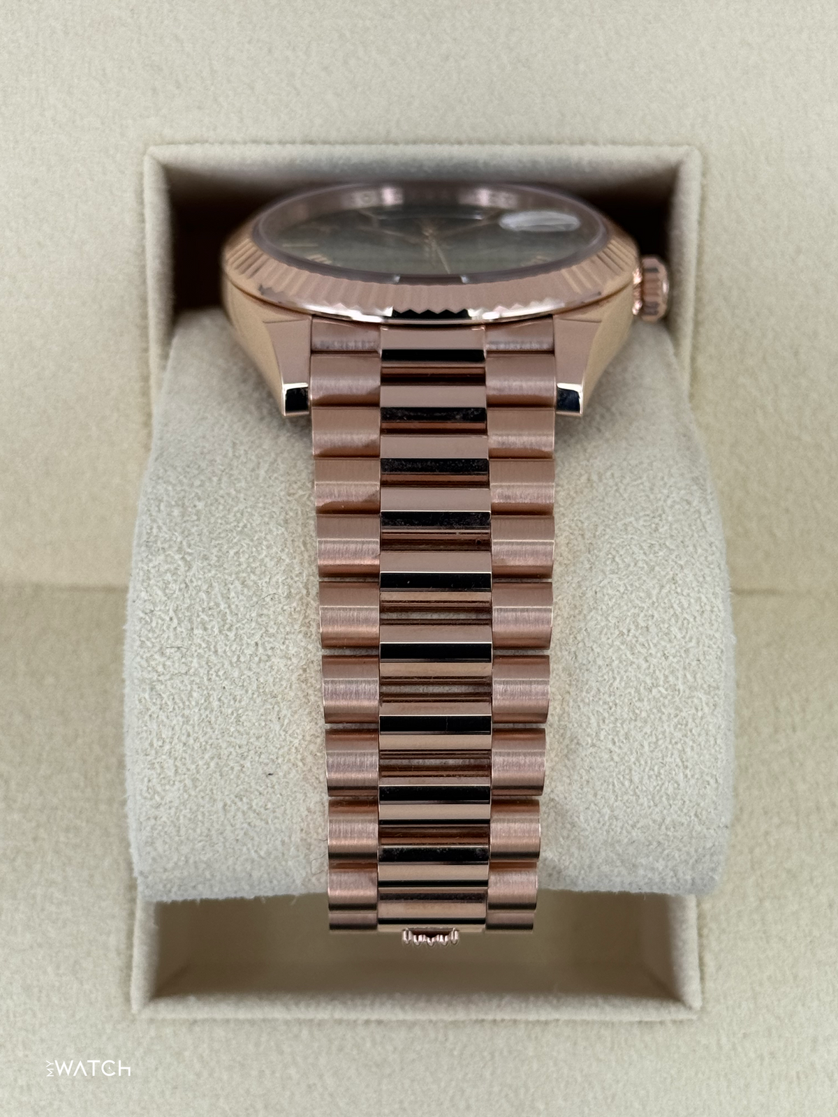 2025 Rolex Day-Date 40mm 228235 Presidential Rose Gold Olive Dial