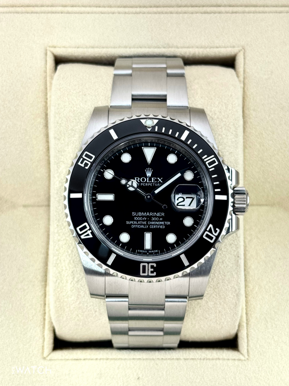 2016 Rolex Submariner 40mm 116610LN Stainless Steel Black Dial