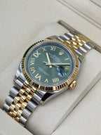 NEW 2026 Rolex Datejust 36mm 126233 Two-Tone Jubilee Green Diamond Dial