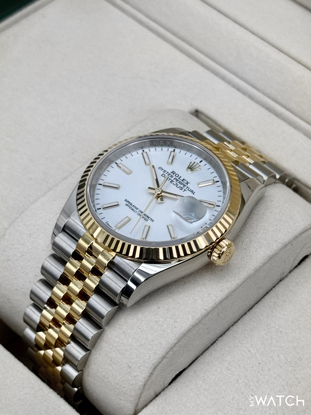 NEW 2025 Rolex Datejust 36mm 126233 Two-Tone Jubilee White Dial (STICKERED)