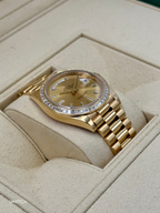 2018 Rolex Day-Date 40mm 228398TBR Presidential Yellow Gold Champagne Dial