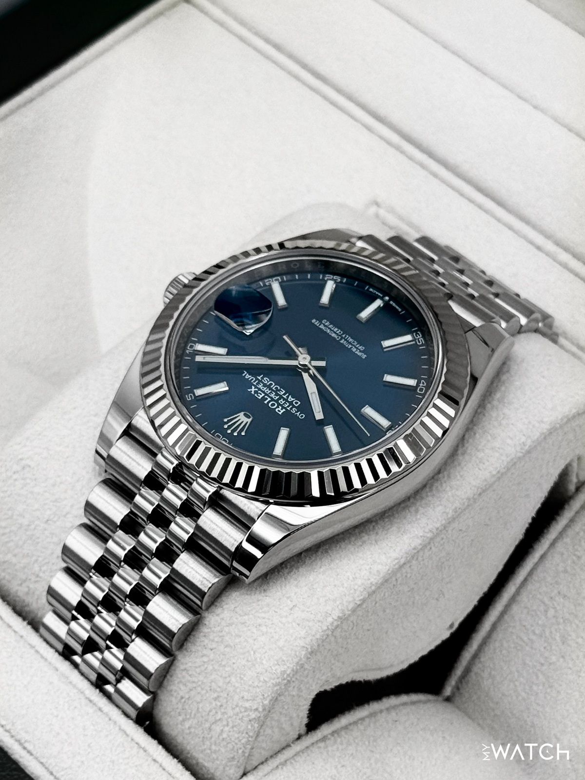 2019 Rolex Datejust 41mm 126334 Stainless Steel Jubilee Blue Dial