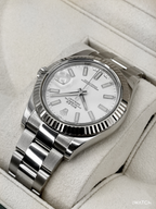 2016 Rolex Datejust II 41mm 116334 Stainless Steel Oyster White Dial