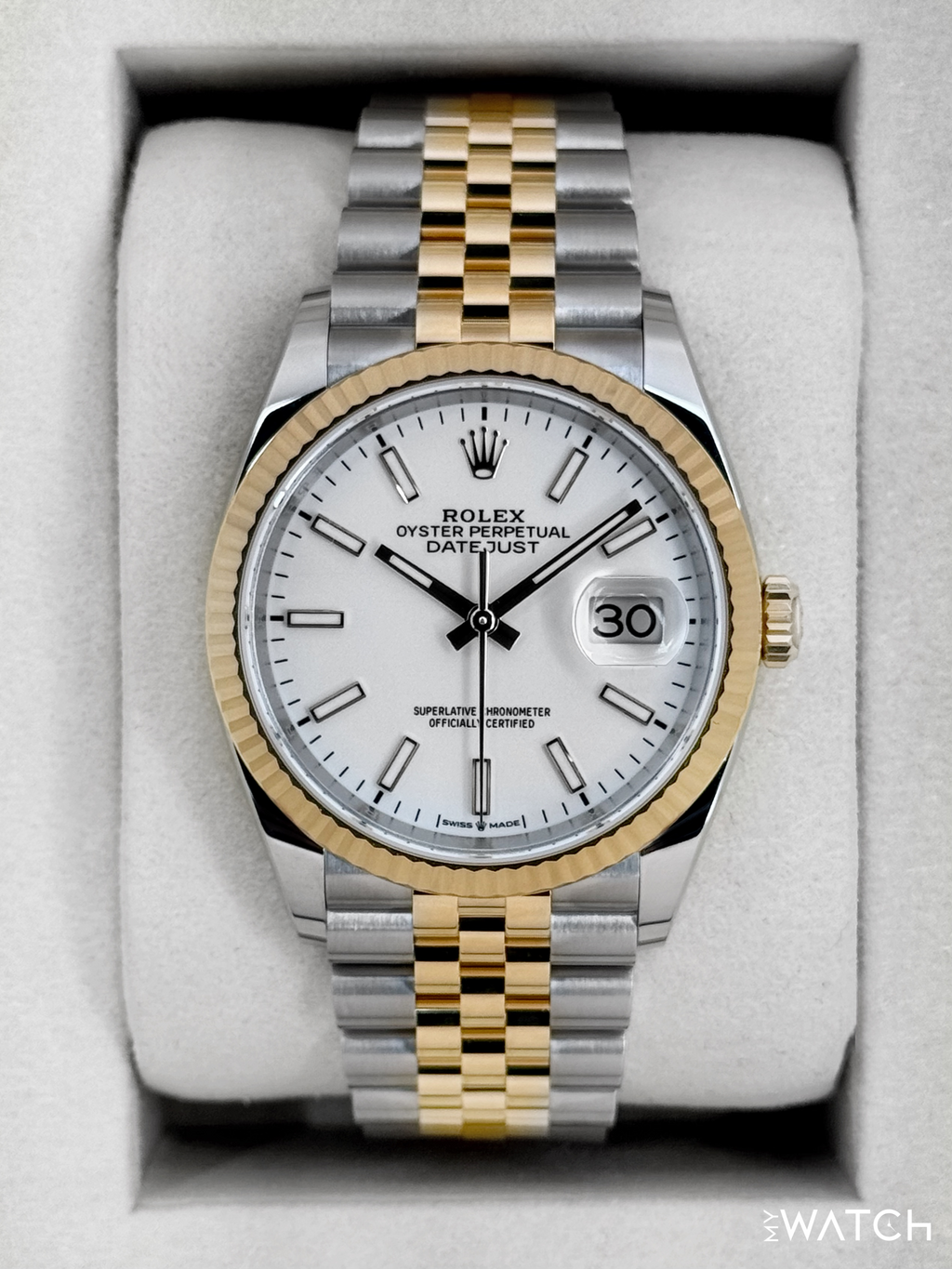 NEW 2026 Rolex Datejust 36mm 126233 Two-Tone Jubilee White Dial