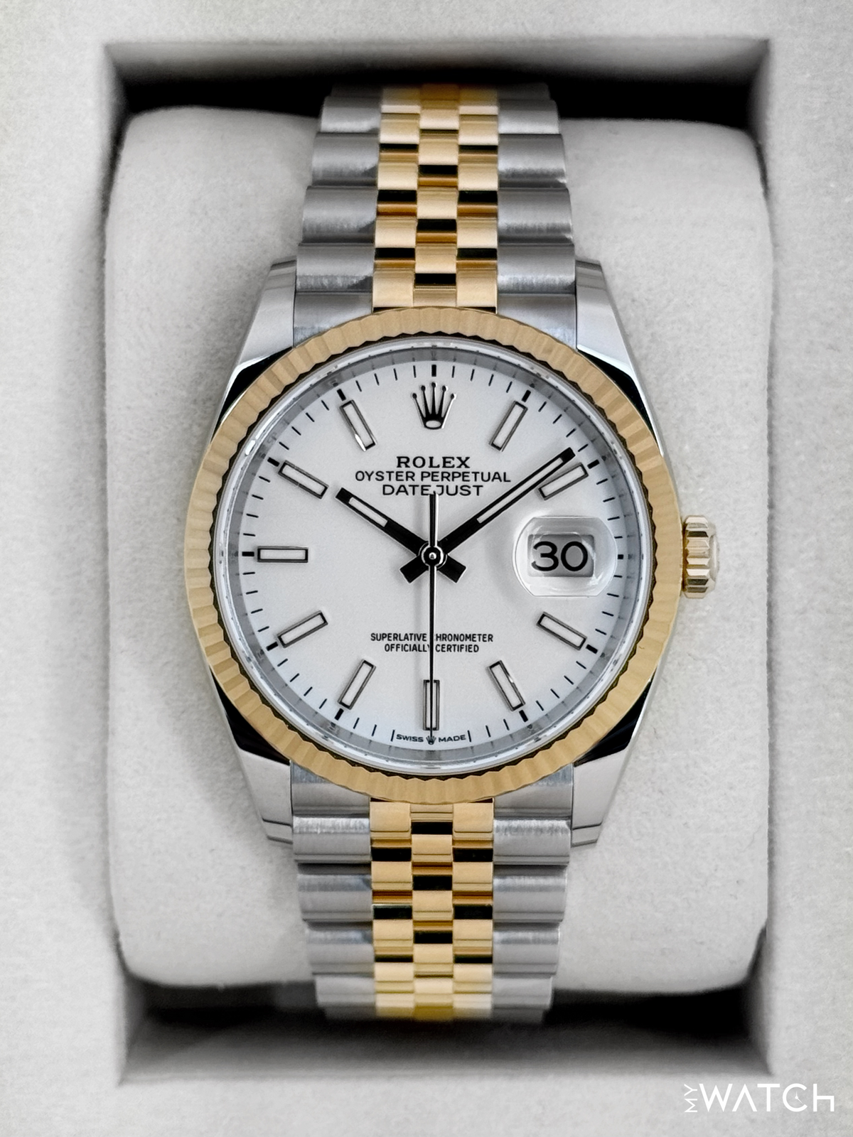 NEW 2026 Rolex Datejust 36mm 126233 Two-Tone Jubilee White Dial
