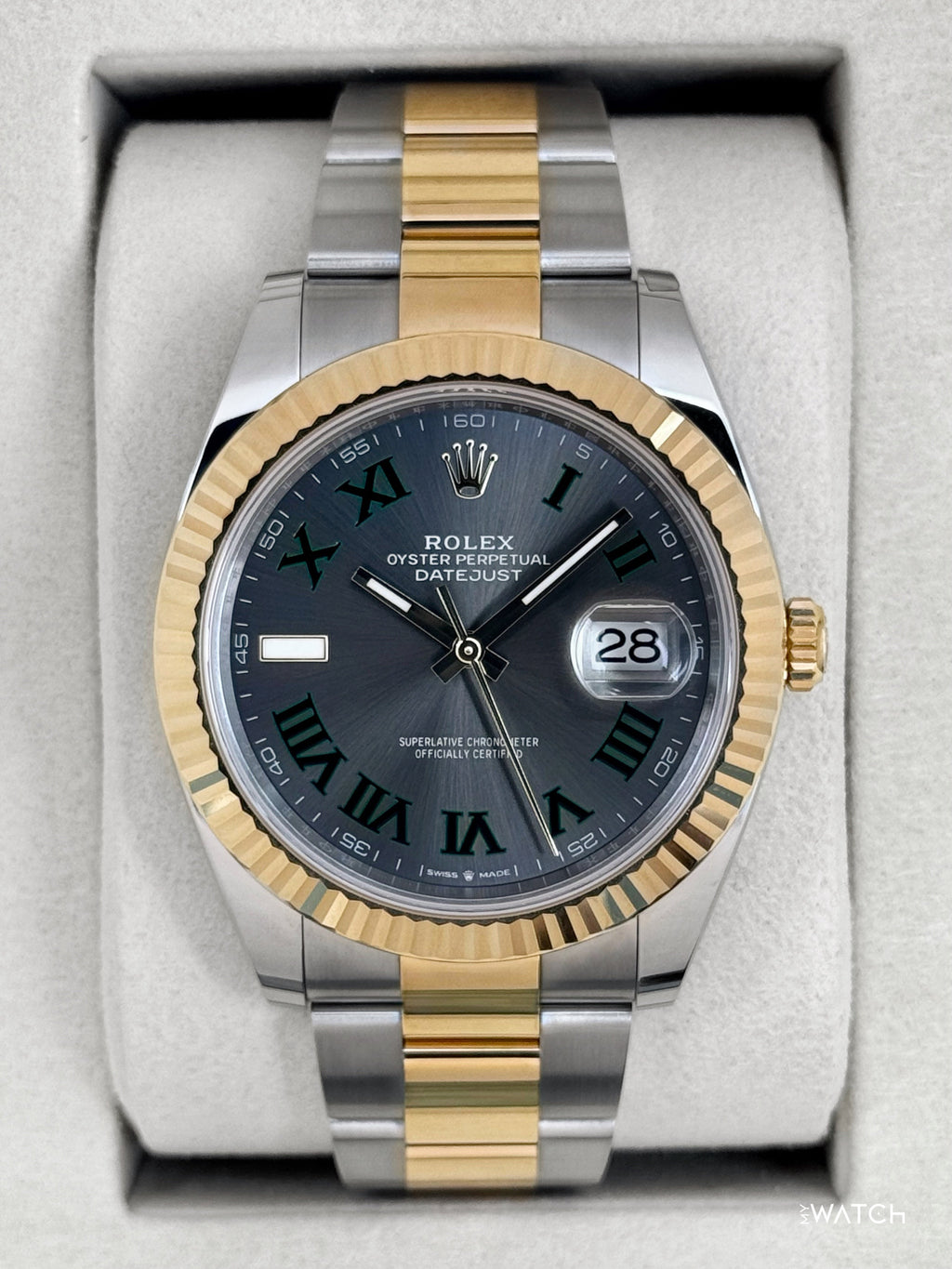 NEW 2026 Rolex Datejust 41mm 126333 Two-Tone Oyster Wimbledon Dial