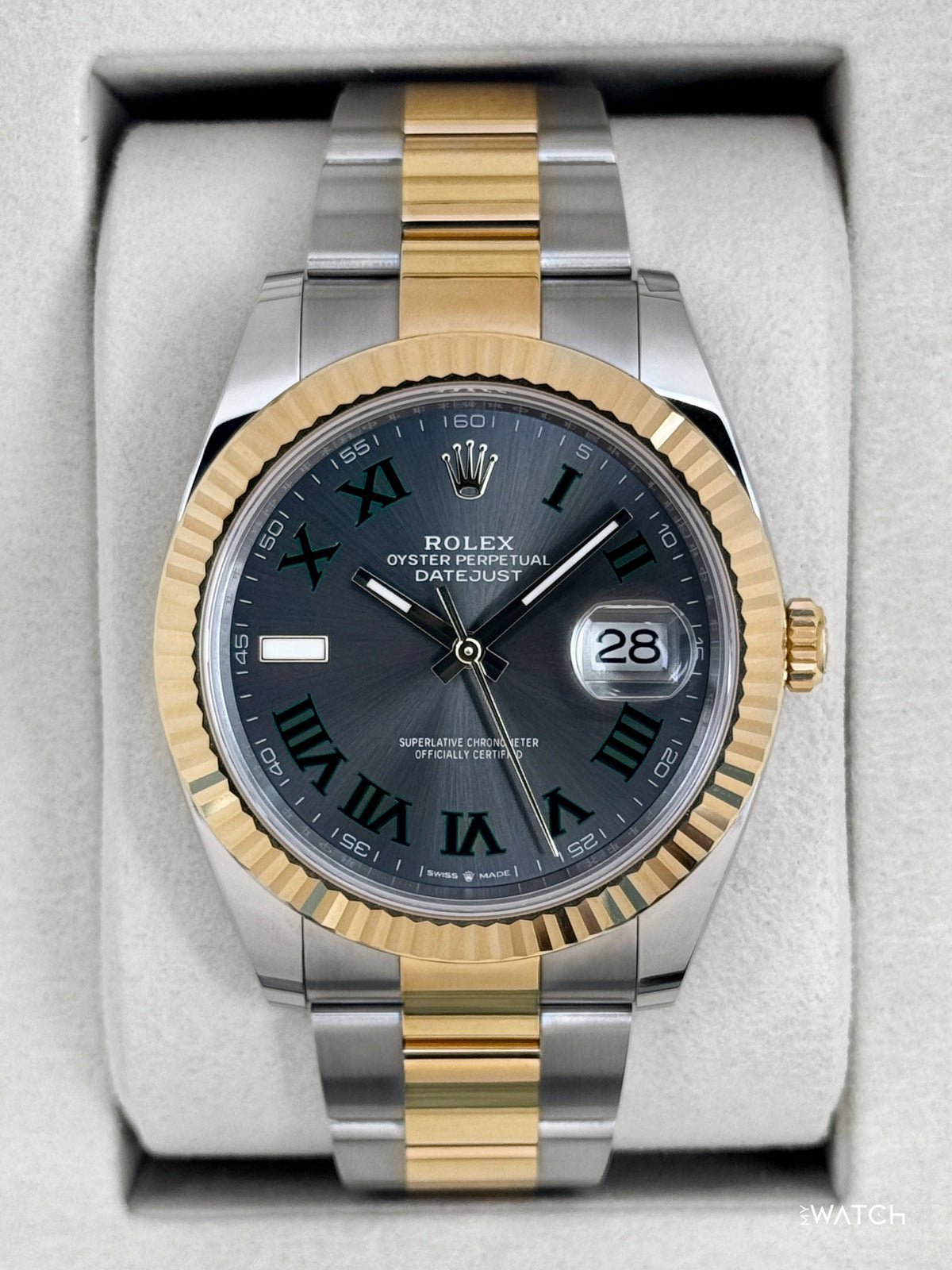 NEW 2026 Rolex Datejust 41mm 126333 Two-Tone Oyster Wimbledon Dial