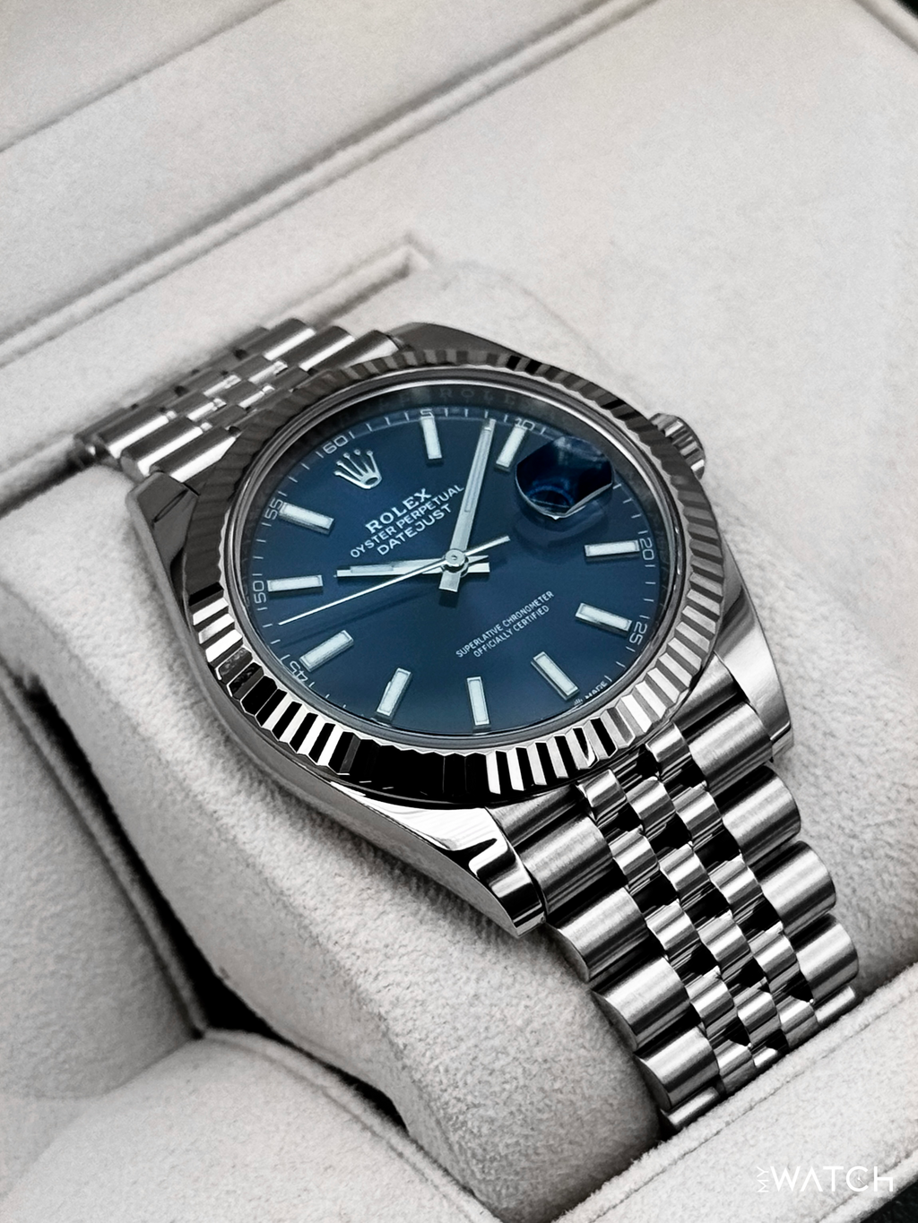 2019 Rolex Datejust 41mm 126334 Stainless Steel Jubilee Blue Dial