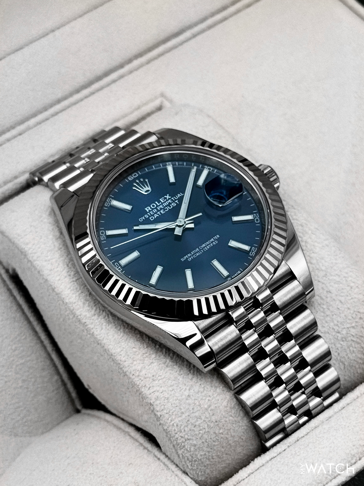 2019 Rolex Datejust 41mm 126334 Stainless Steel Jubilee Blue Dial