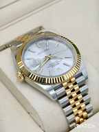 NEW 2025 Rolex Datejust 41mm 126333 Two-Tone Jubilee Silver Dial