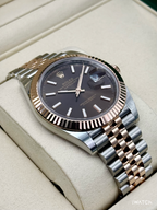 NEW 2026 Rolex Datejust 41mm 126331 Two-Tone Rose Gold Chocolate Dial (STICKERED)
